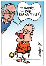 Nisbet, Alistair, 1958- :'Hi Bobby... I'm the babysitter!' 28 January 2012