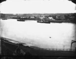 Part 1 of a 4 part panorama of Wanganui township and the Whanganui River