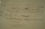 Collinson, Thomas Bernard 1822-1902 :The River Wanganui. Tracing of rough sketch of the stockades etc. at Wanganui on last day of the campaign July 1847.
