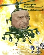 Webb, Murray, 1947-:Ariel Sharon. Helicopter Gunships...1, Wheelchairs...0 [ca 23 March 2004]