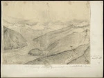 [Buchanan, John], 1819-1898 :Mt Aspiring Range from Camp on Matukituki River. [1856?]
