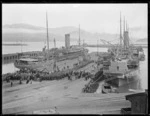 World War I troops embarking from Lyttelton, Canterbury