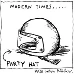 MODERN TIMES... PARTY HAT. Bay News, 15 September 2007