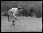 Woman golfer at Heretaunga