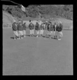 Bowlers in the grounds of the Victoria Ladies' Bowling Club, Wellington