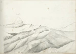 [Buchanan, John], 1819-1898 :Mt Aspiring from the 3 Kings, 4000 ft. [ca 1860]