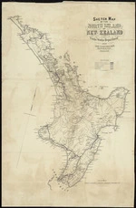 Sketch map of the North Island