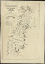 North Island of New Zealand sketch map
