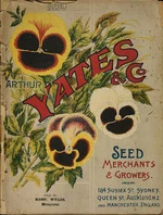 Arthur Yates & Co. Ltd, Auckland :[Pansies]. Yates' nursery catalogue. 1899. Front cover].