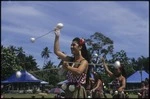 PA12-7254-06: Maori women performing the poi at Lepea village, at the 7th Festival of Pacific Arts, Apia, Samoa
