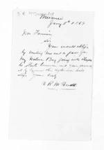 2 pages to George Thomas Fannin, from Inward letters - Surnames, McDonald