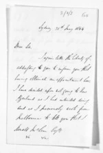 3 pages written 31 May 1854 by William Cooper in Sydney to Sir Donald McLean, from Inward letters - Surnames, Cooper
