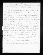 Letter from Te Kemara Hawea to McLean - 1 page, related to Te Kemara Hawea, Masterton and Ngati Kahungunu ki Wairarapa, from Inward letters in Maori