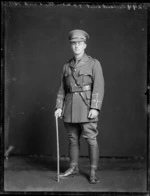 World War I soldier Lieutenant E H Garland, in military uniform