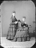 The two [Miss?] Gorrers - Photograph taken by Thompson & Daley of Whanganui
