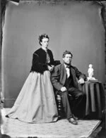 Mr and Mrs W Phyn - Photograph taken by Thompson & Daley of Whanganui