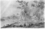 [Smith, William Mein]  1799-1869 :Taikopurua's chapel.  Te Maire, Manawatu.  [ca 1850]