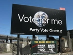 Green Party Election Billboard Wellington October 2008