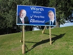 National Party Election Billboard  Auckland November 2008