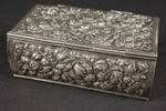 Binding (complete): contemporary German silver repoussé, chased and engraved with flowers and scrolling foliage on ...