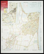 Map of Napier and Taradale. Colour accurate digital copy photographed by Alexander Turnbull Library