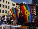 Gay and Lesiban Fair Civic Square Wellington March 2011 (7).JPG