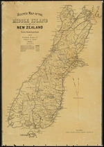 Sketch map of the Middle Island of New Zealand