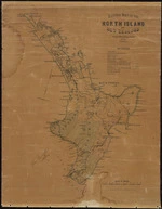 Sketch map of the North Island of New Zealand