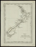 Karte von Neuseelandzur Malerischen Reise um die Welt, 1836.
