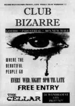 Club Bizarre gothic industrial 80s New Wave