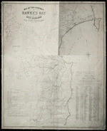 Map of the province of Hawke's Bay, New Zealand. Copy 1950