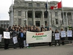 Anti Mining Protest Parliament Wellington September 2009 (5).JPG