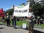 Climate Change Protest Parliament Wellington December 2009 (8).JPG