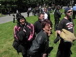 Proposed ACC Bike Levy Protest Parliament Wellington November 2009 (23).JPG