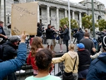 Transparency NZ and Occupy Movt Protest Parliament Feb 2012 (5).JPG
