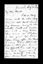 9 pages written 25 Jul 1864 by Archibald John McLean in Glenorchy to Sir Donald McLean, from Inward family correspondence - Archibald John McLean (brother)