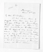 2 pages written 18 Jun 1870 by Henry Tacy Clarke in Tauranga to Sir Donald McLean, from Inward letters - Henry Tacy Clarke