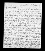 3 pages written   1862 by Archibald John McLean in Maraekakaho to Sir Donald McLean, from Inward family correspondence - Archibald John McLean (brother)