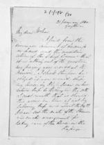 2 pages written 21 Jan 1860 by William Nicholas Searancke in Greytown to Sir Donald McLean, from Inward letters - W N Searancke