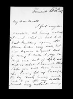 2 pages written 23 Oct 1867 by Archibald John McLean to Sir Donald McLean, from Inward family correspondence - Archibald John McLean (brother)