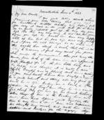 4 pages written   1862 by Archibald John McLean in Maraekakaho to Sir Donald McLean, from Inward family correspondence - Archibald John McLean (brother)