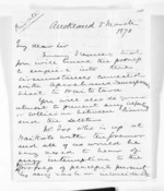 2 pages written 5 Mar 1870 by Sir Donald McLean in Auckland Region, from Outward drafts and fragments