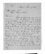 2 pages written 5 Jan 1869 by John Gibson Kinross in Napier City, from Inward letters -  John G Kinross