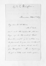 2 pages written 2 Feb 1859 by George Theodosius Boughton Kingdon in Remuera to Sir Donald McLean, from Inward letters -  Kingdon, George and Sophia