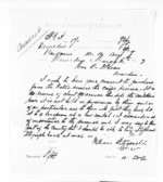 1 page written 16 Mar 1872 by an unknown author in Wanganui to Sir Donald McLean in Dunedin City, from Native Minister and Minister of Colonial Defence - Inward telegrams
