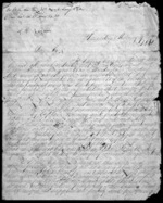 6 pages written 9 Jan 1840 by Francis Logan, from Inward letters - Surnames, Loc - Log