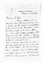 2 pages written 4 Nov 1861 by Michael Fitzgerald in Napier City to Sir Donald McLean, from Inward letters - Michael Fitzgerald
