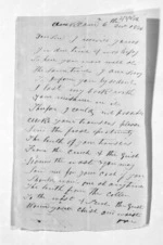 2 pages written 6 Dec 1846 by D Crosbie in Auckland Region to Sir Donald McLean in Taranaki Region, from Inward letters - Surnames, Cre - Cur