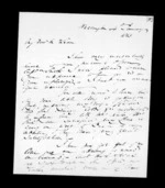 4 pages written 4 Jan 1853 by Robert Roger Strang in Wellington to Sir Donald McLean, from Family correspondence - Robert Strang (father-in-law)