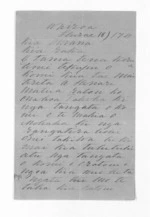 3 pages written by an unknown author in Wairoa, from Inward letters - Samuel Locke